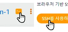 라이트세일 SSH 접속 버튼
